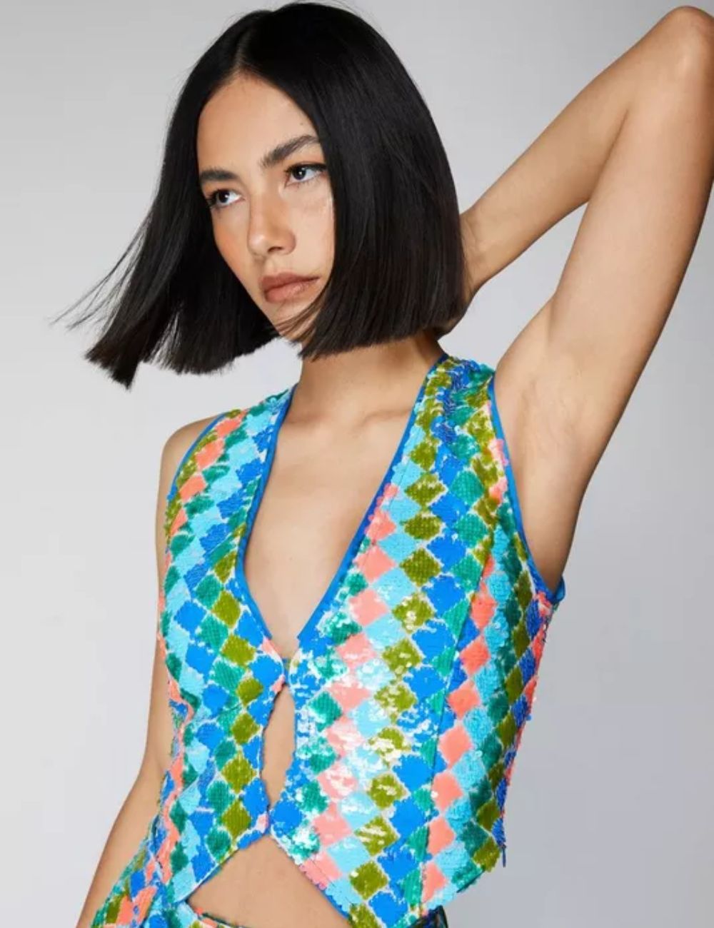 Diamond Sequin Vest - Image 3