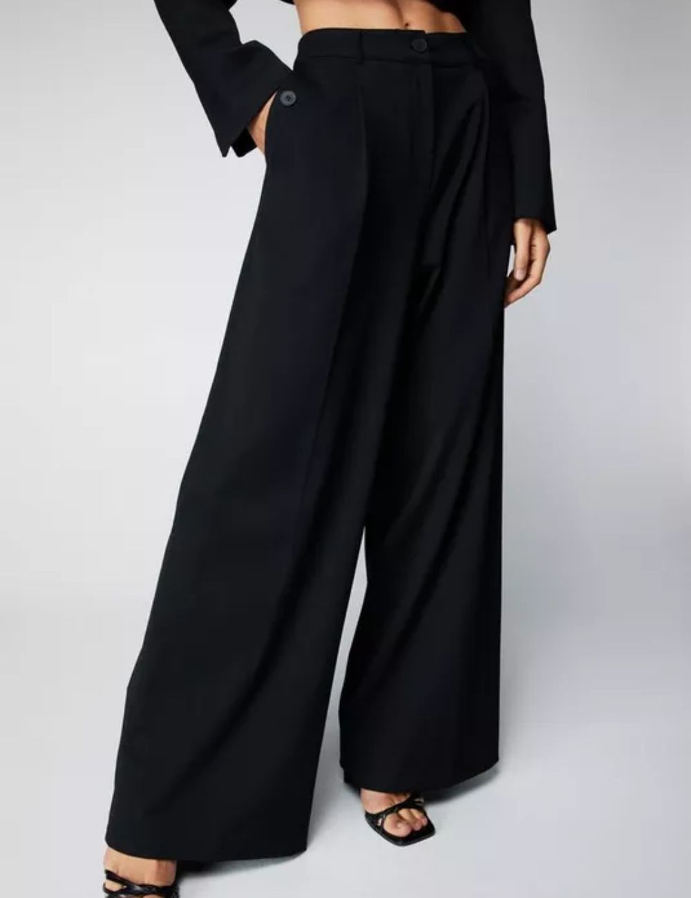 Premium Tailored Wide Leg Pants - Image 2