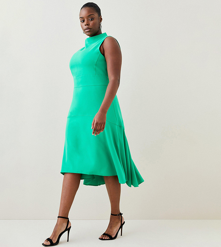 HIGH LOW MIDI SHIRT DRESS WHERES YOUR HEAD AT