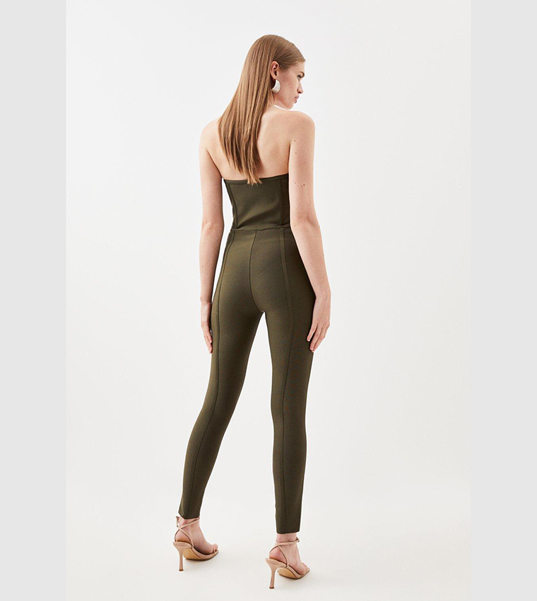 Knitted Bandage Corset Strapless Jumpsuit - Image 5