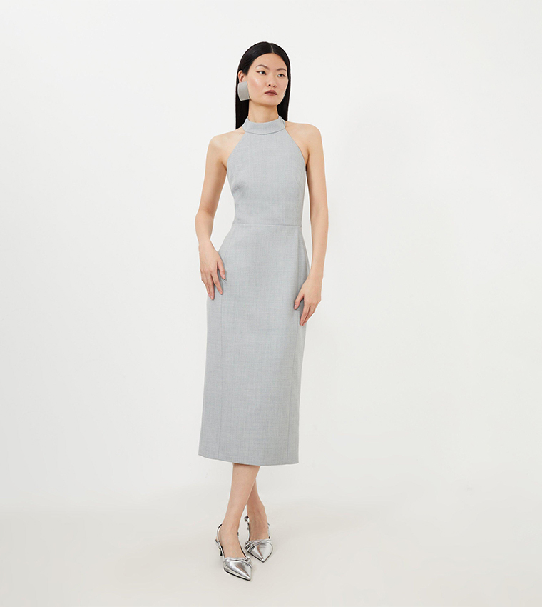 one strap green dress