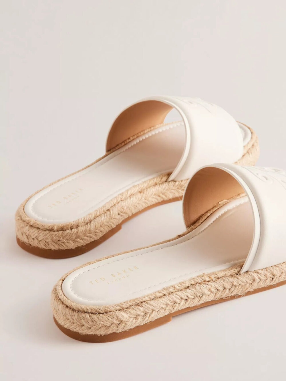 Portiya Leather Espadrille Slider Sandals - Image 2