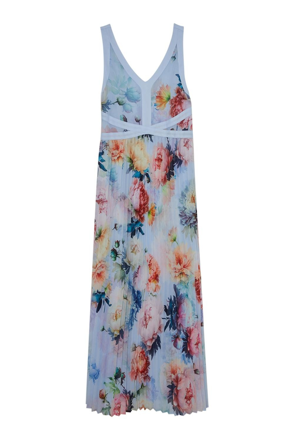 Women’s Georgette Printed Shirt Style Midi Dress with Waist Belt – Sizes M to 3XL