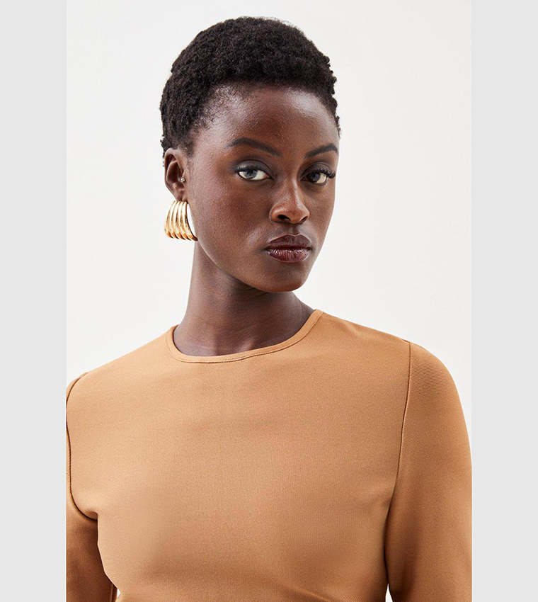 Bandage Figure Form Knit Top - Image 2