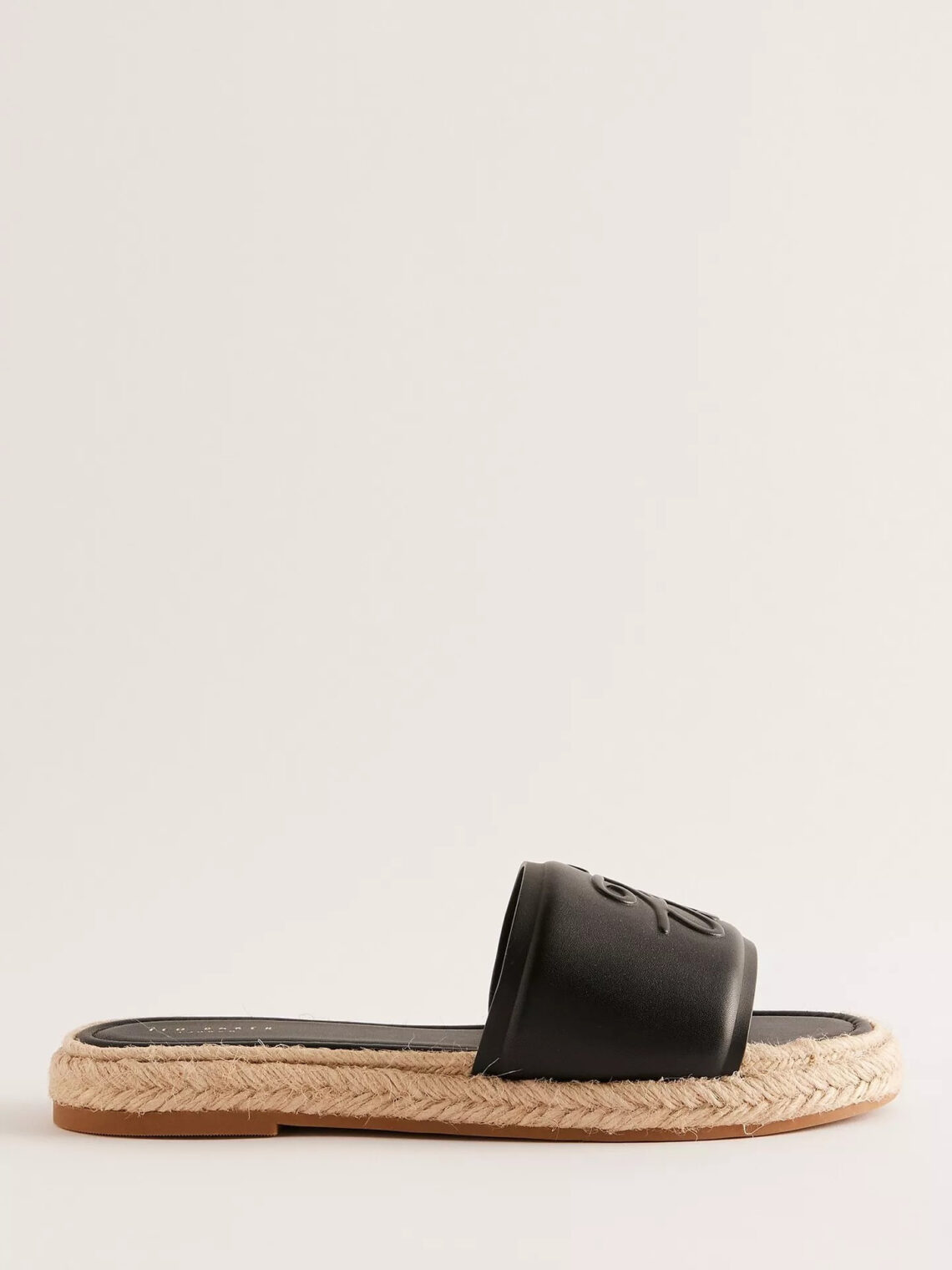 Portiya Leather Espadrille Slider Sandals