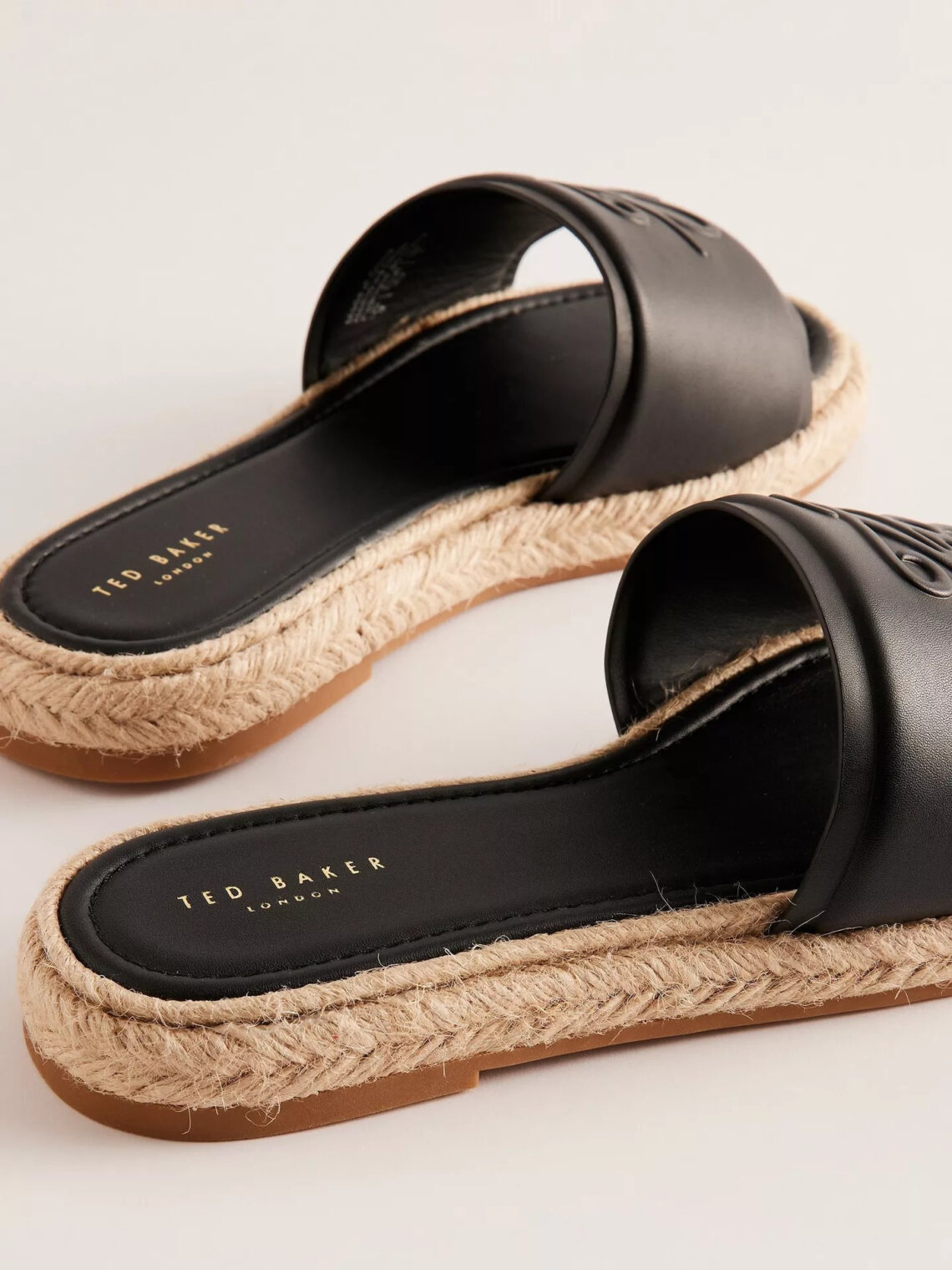 Portiya Leather Espadrille Slider Sandals - Image 2