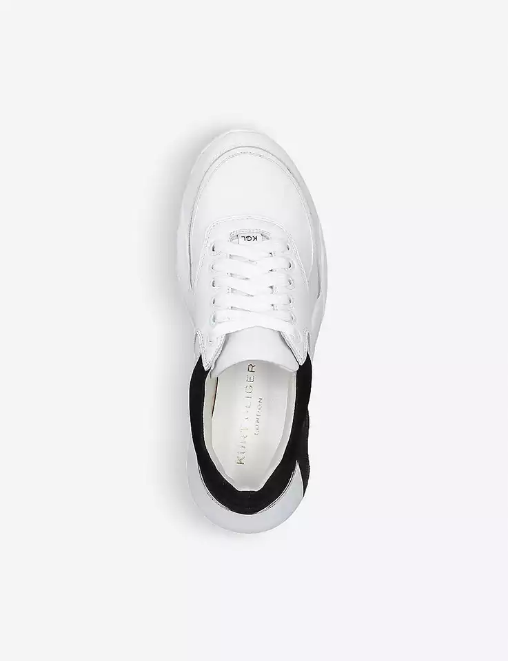 London Iris White Black Trainers - Image 2