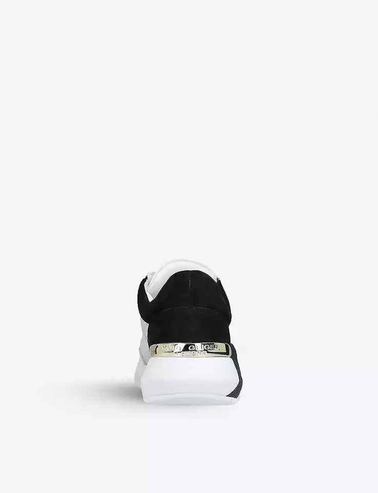 London Iris White Black Trainers - Image 3