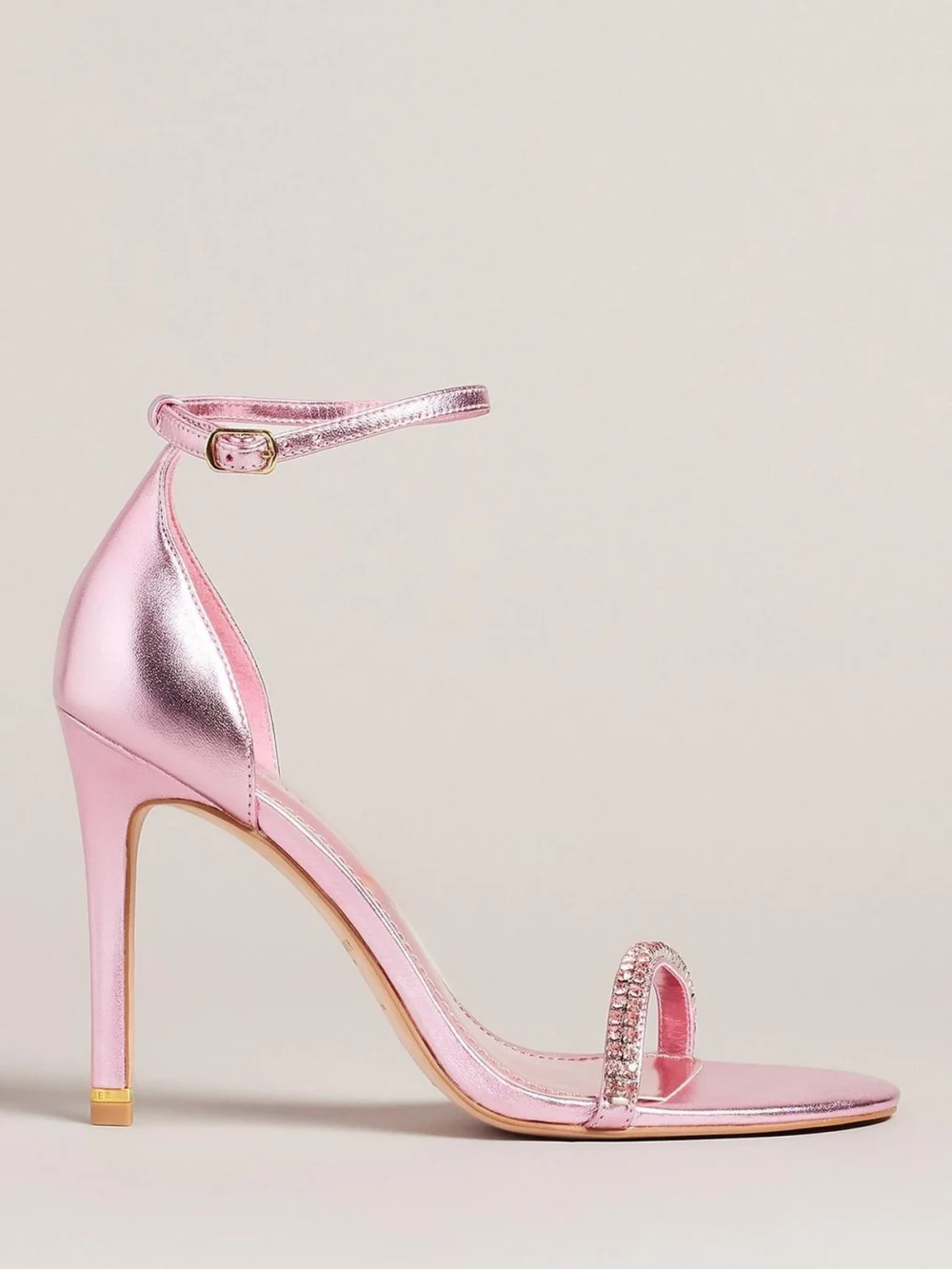 Helenni Leather Stiletto Heel Sandals