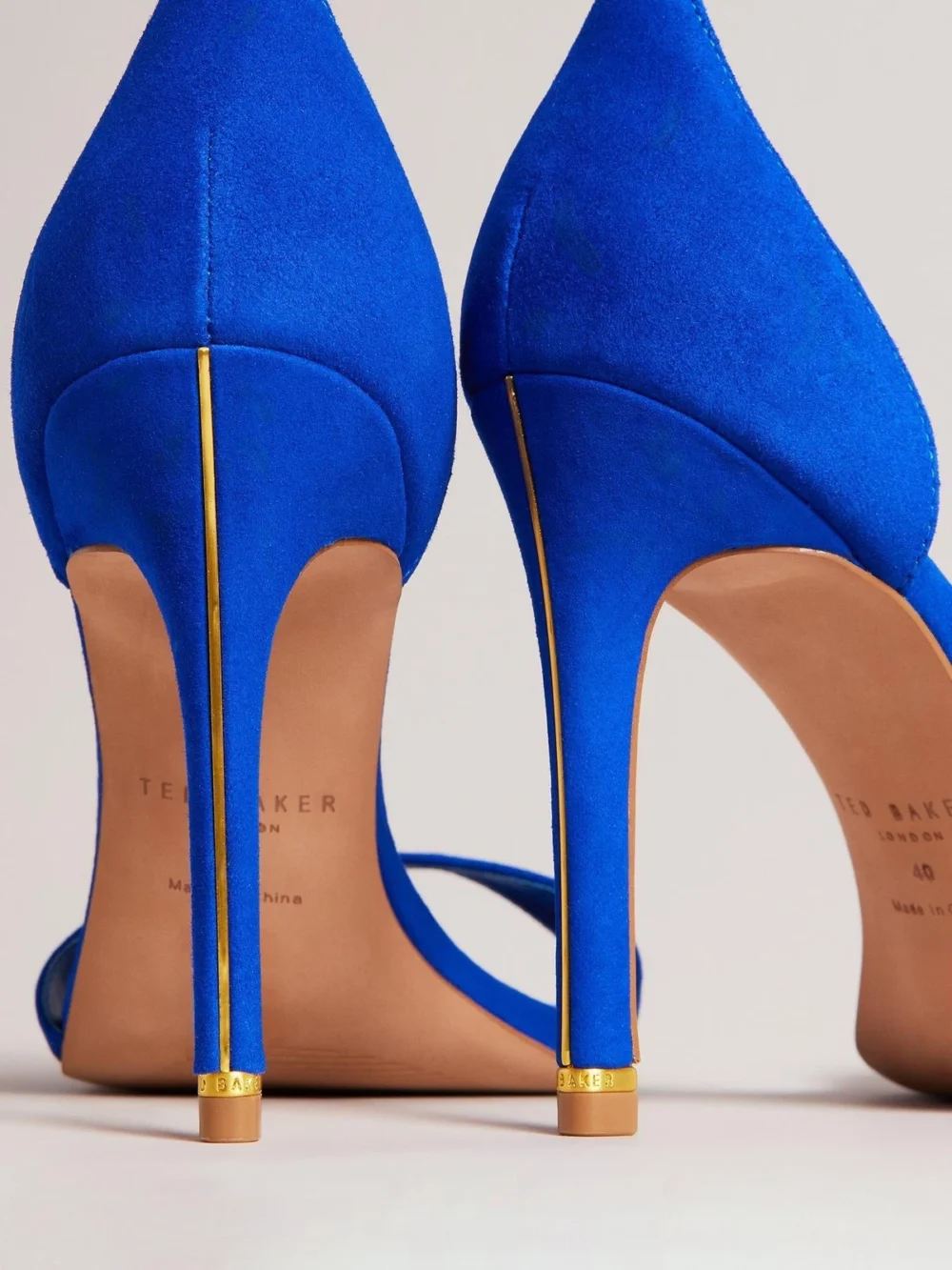 Helmias Suede Heeled Sandals - Image 2