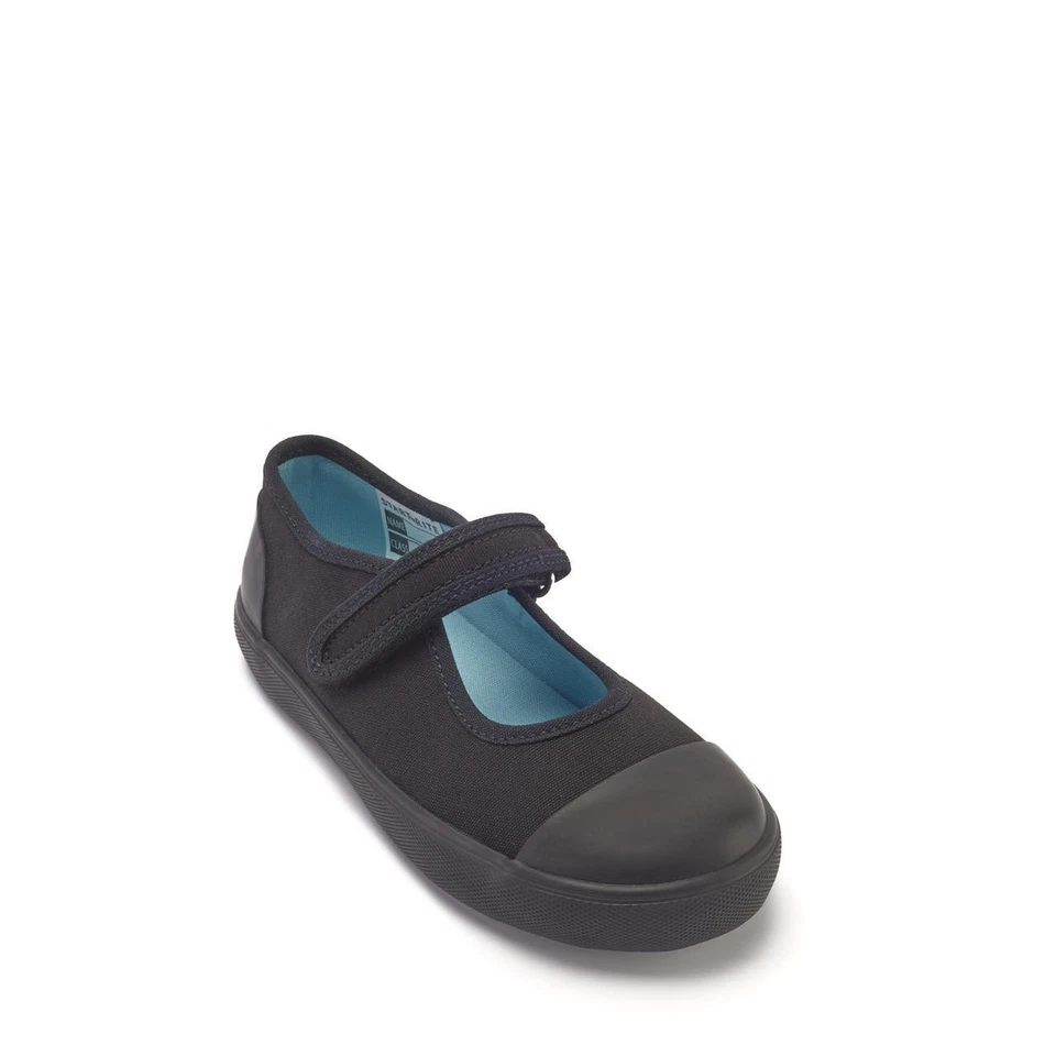 Hop-Hop Black Canvas Plimsoll Shoes - Image 3