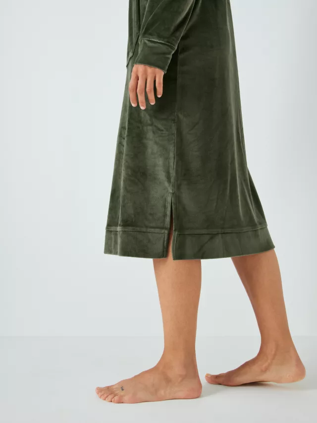 Cleo Velour Hooded Nightdress - Image 5
