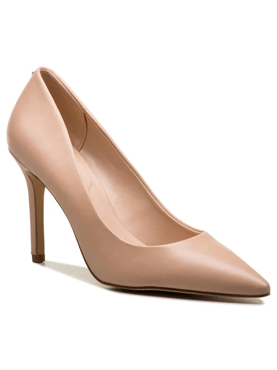 Fiania Leather High Heel Courts